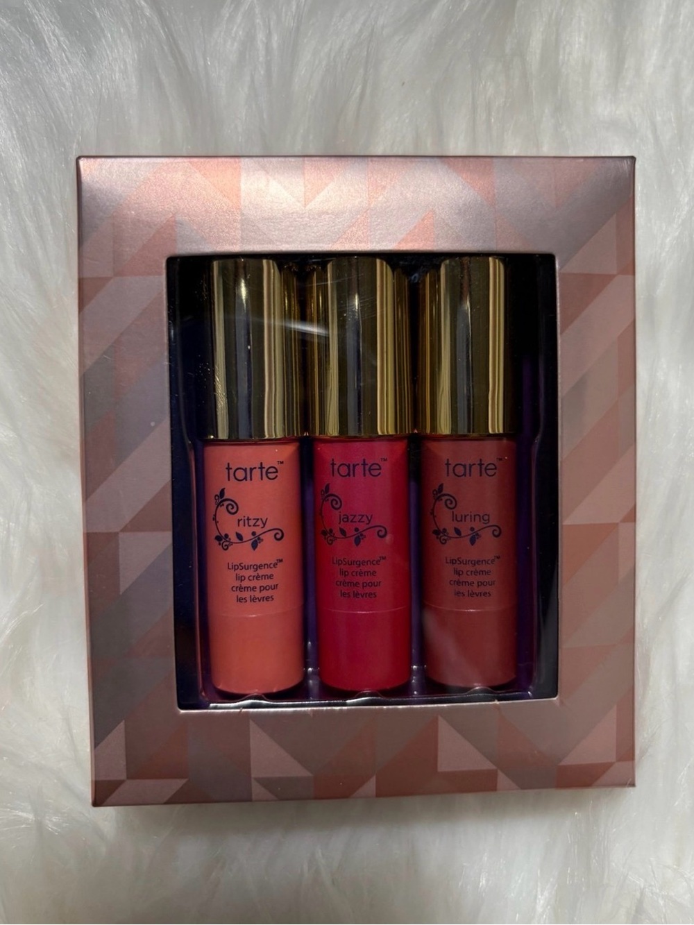tarte LipSurgence Lip Crème Trio — Peach, Bright Pink & Rose Gift Set